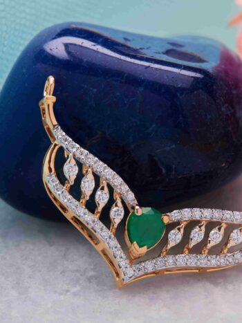 Stylish Diamond Mangalsutra Pendant