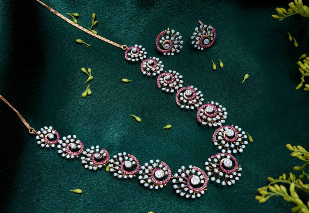 Queen Diamond Necklace Set